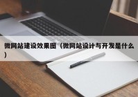 微网站建设效果图（微网站设计与开发是什么）