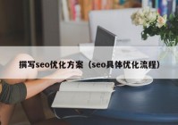 撰写seo优化方案（seo具体优化流程）