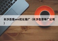 长沙百度seo优化推广（长沙百度推广公司）