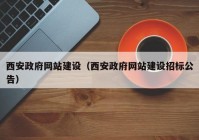 西安政府网站建设（西安政府网站建设招标公告）