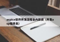 aspice软件开发流程业内薪资（开发asp程序员）